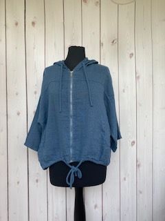Jacke mit Kapuze jeansblau