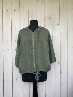 Jacke mit Kapuze olive