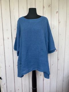 Tunika A-Form jeansblau