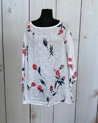 Tunikashirt Rose weiss