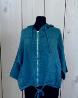 Jacke mit Kapuze jeansblau