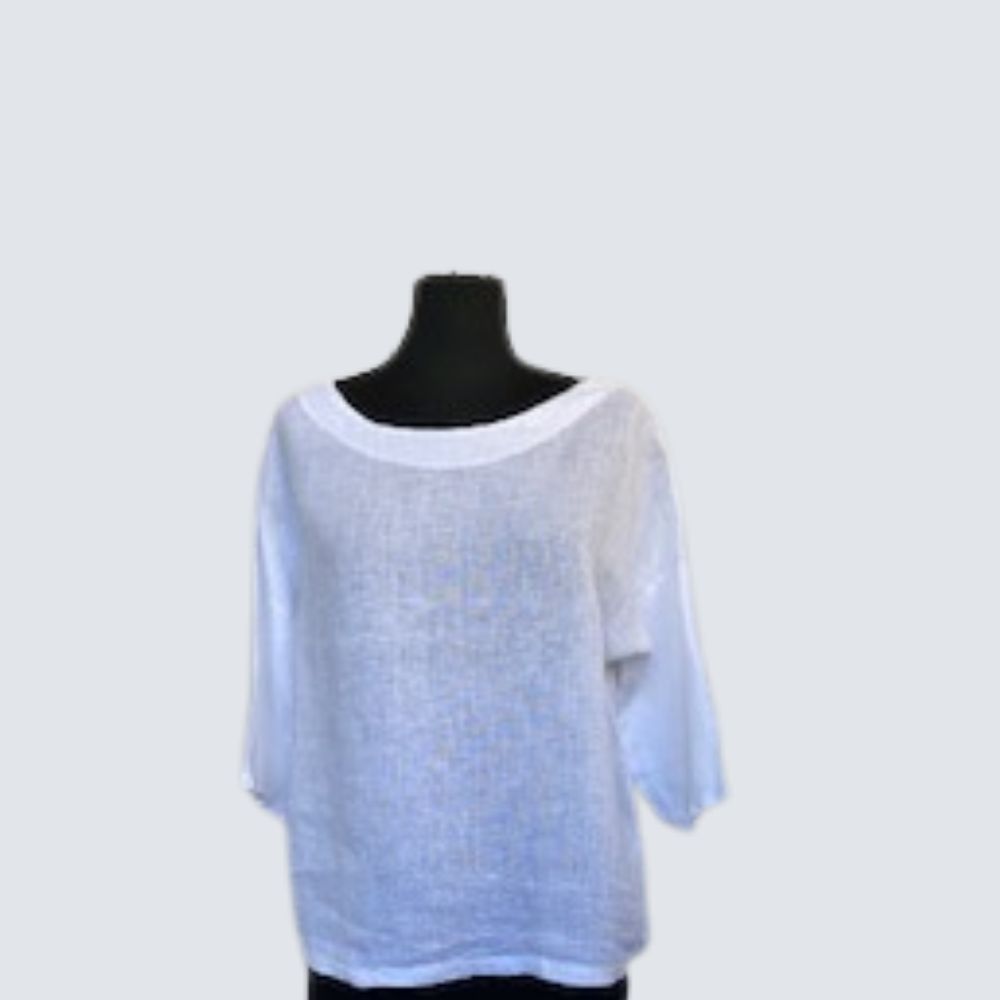 Tunikashirt kurz uni weiß Tunikashirt kurz uni weiß