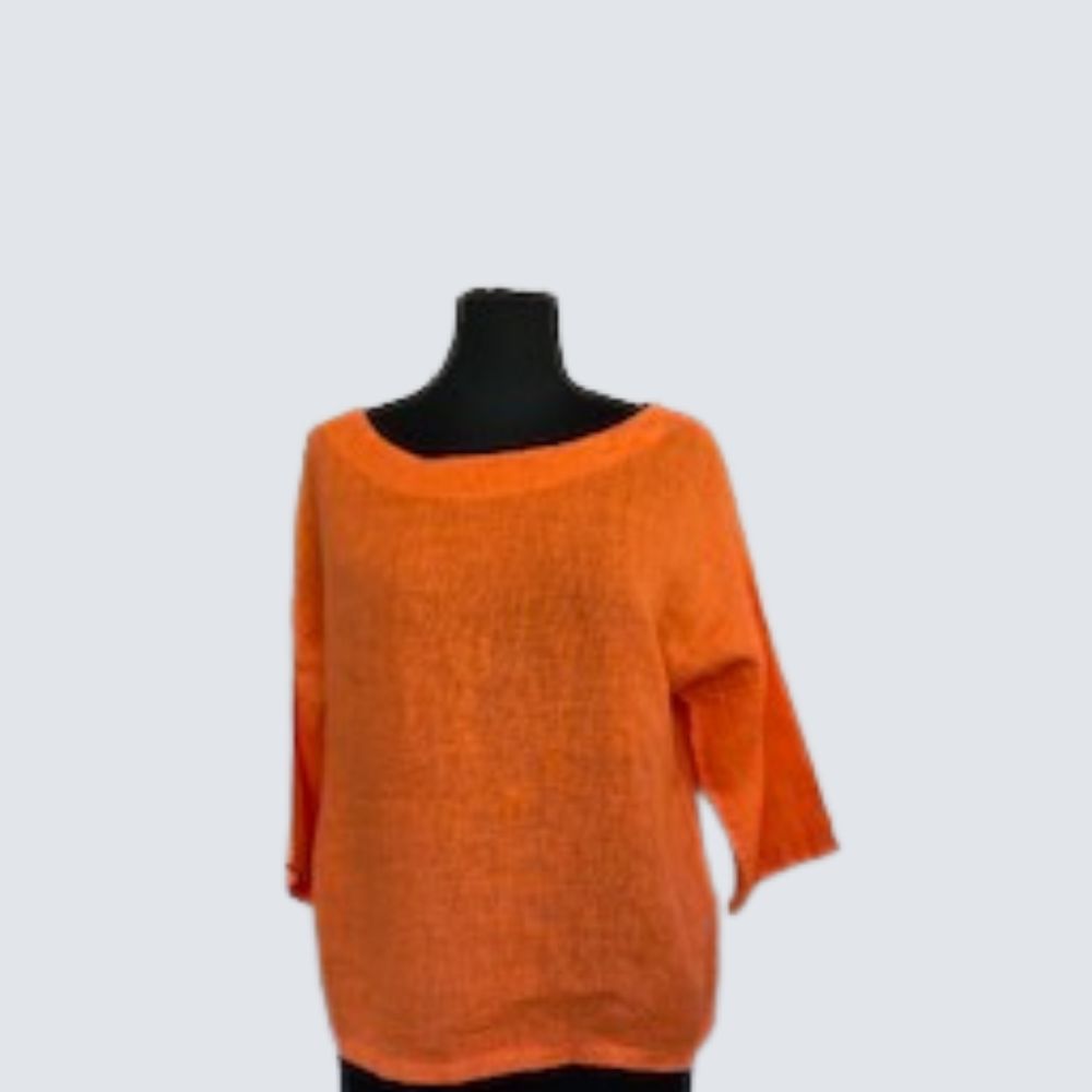 Tunikashirt uni kurz orange Tunikashirt uni kurz orange