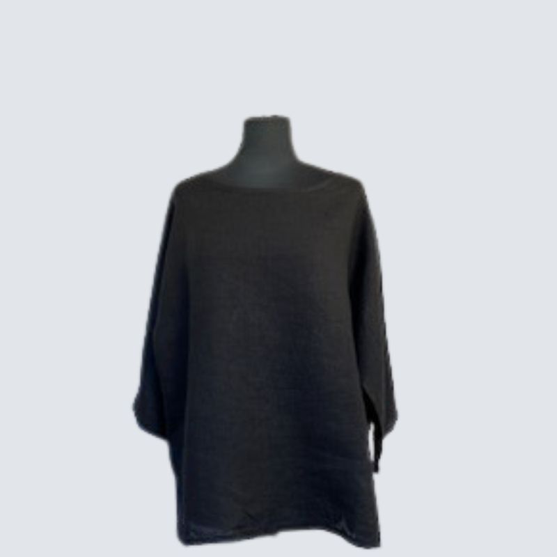 Tunikashirt uni  schwarz
