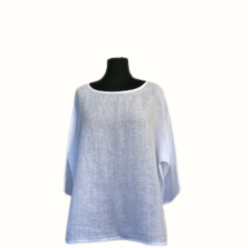 Tunikashirt uni  weiß