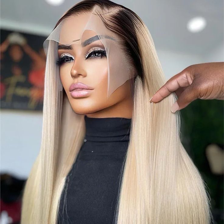 Ombre Blonde Straight 30inch Human Hair