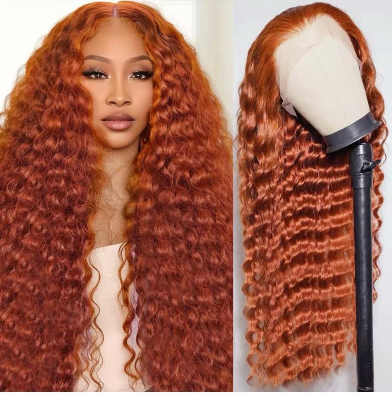 Curly Ginger Human Hair 30inch