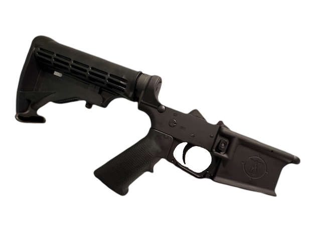 Hellfighter Arms Complete Forged AR15 Lower Receiver - M4 Stock