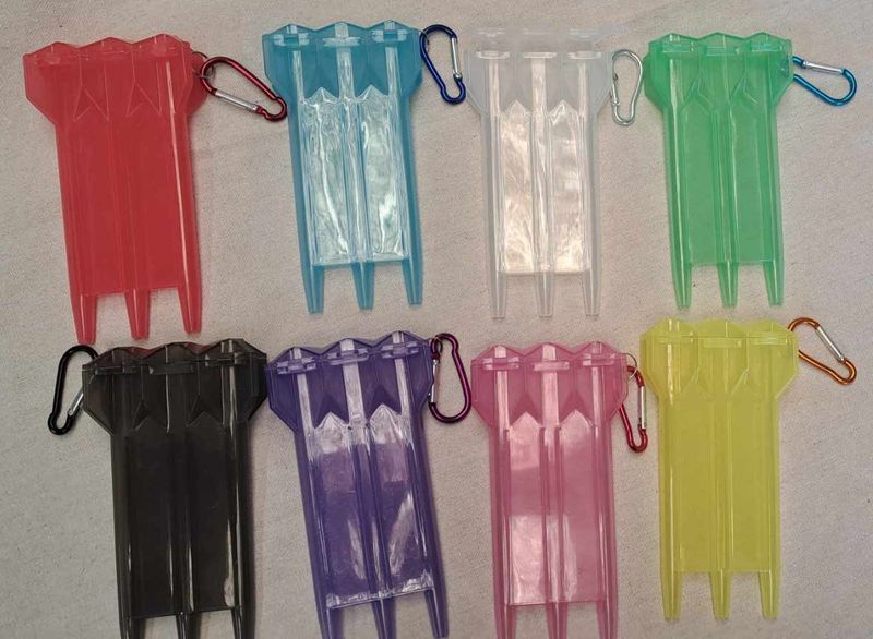 Plastic colourful darts case