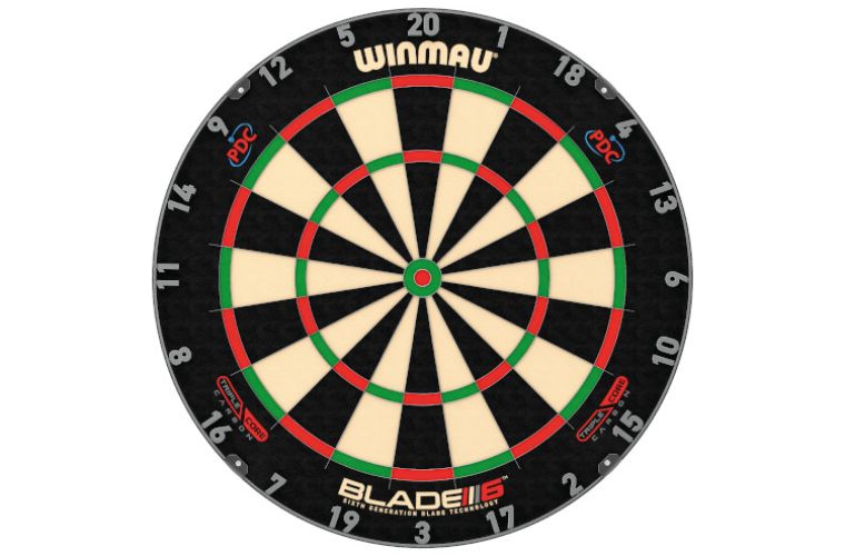 WINMAU BLADE 6 TRIPLE CORE DARTBOARD ENDORSED BY PDC WB3032