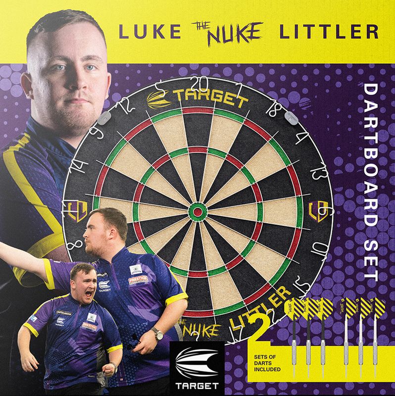Luke &#39;The Nuke&#39; Littler Dartboard Set
