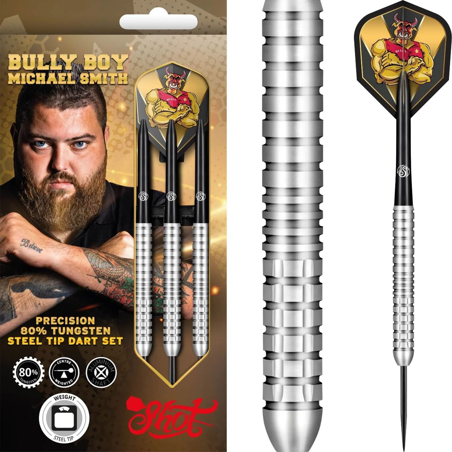 Michael Smith Achieve Darts - Steel Tip - 90% Tungsten