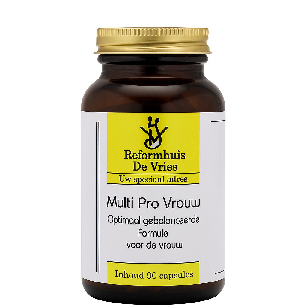 Multi pro vrouw – Ondersteuning bij hormonale balans, energie en menstruatie | 90 capsules