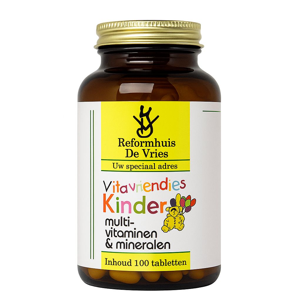 Kinder Vitaminen Beertjes – Complete multivitamine voor kinderen | 100 kauwtabletten