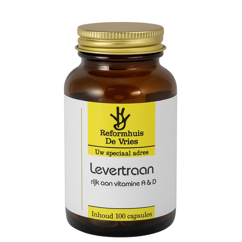 Levertraan Capsules – Ondersteuning voor weerstand, botten &amp; tanden | 100 capsules