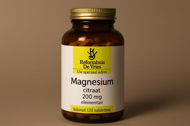 Magnesium Citraat 200mg – Tegen vermoeidheid &amp; spierondersteuning | 120 tabletten