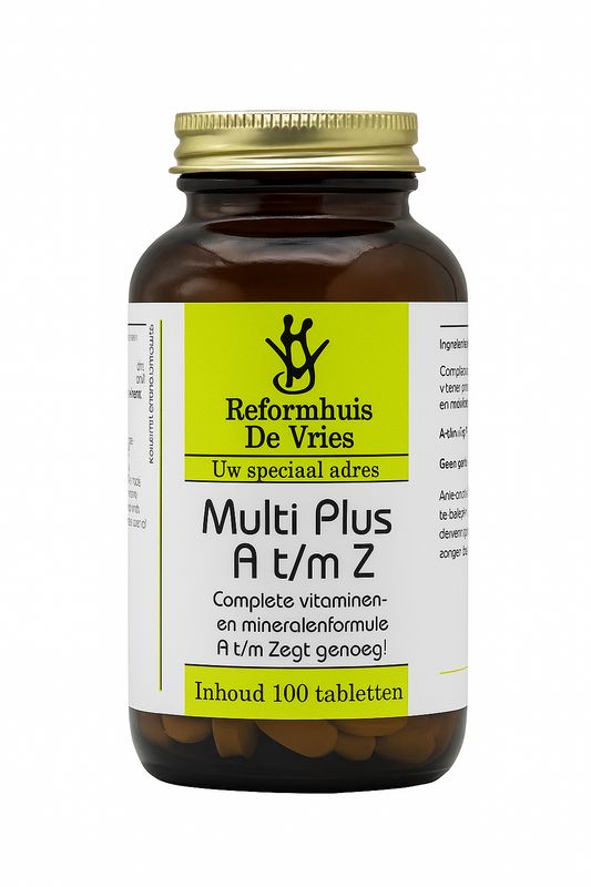 Multivitamine Plus A t/m Z – Voor energie, weerstand &amp; focus | 100 tabletten