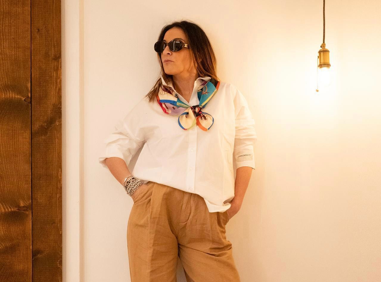 Camicia In Cotone Con Etichetta • Bianco HINNOMINATE