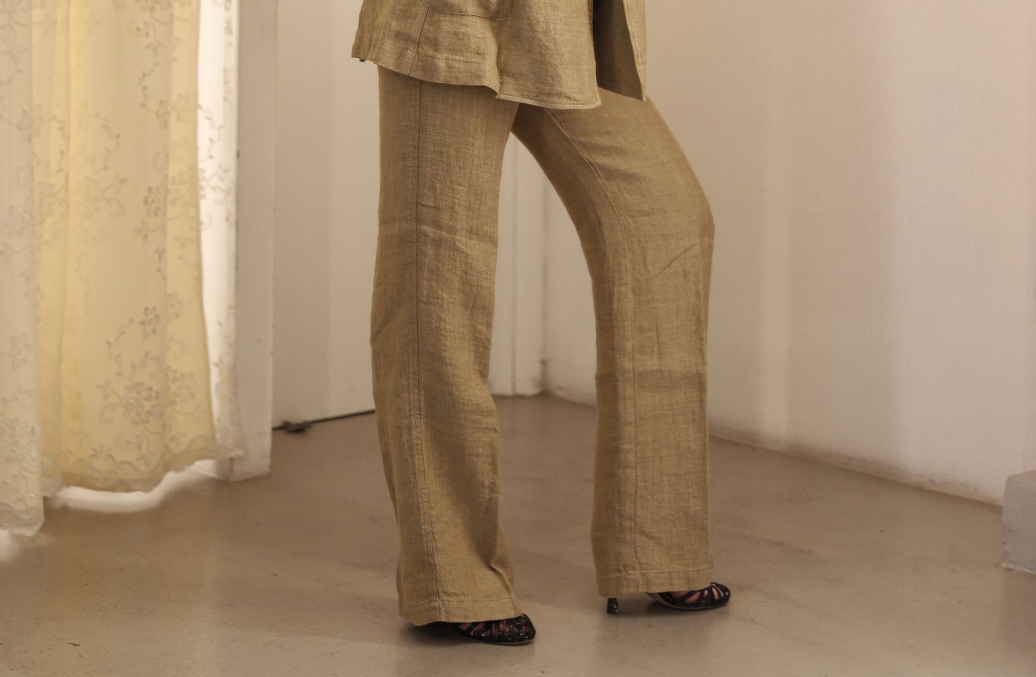 Pantalone ERICA LINO GREZZO - TRUE AVENUE