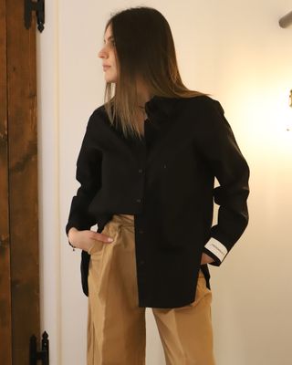 Camicia cotone Over NERO - HINNOMINATE