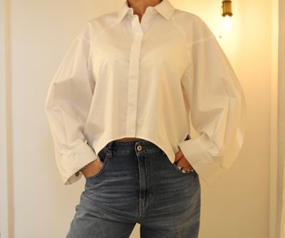 Camicia bianca cut-off - SANDRO FERRONE