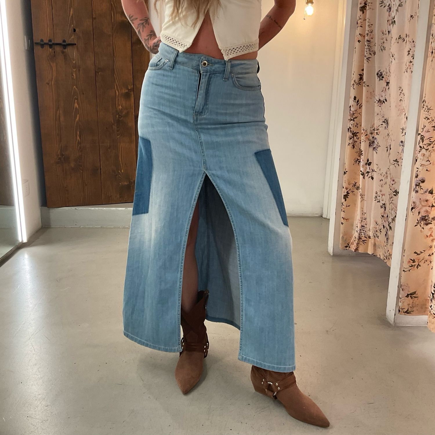 Gonna jeans vintage