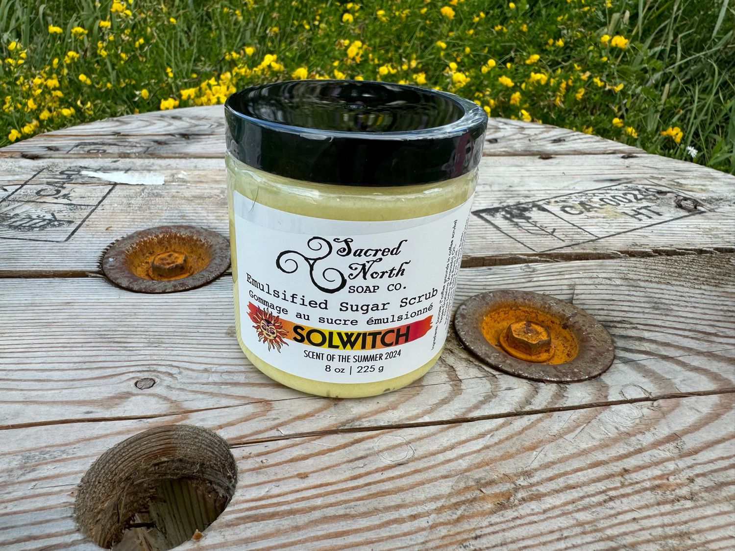 SOLWITCH - Emulsified Sugar &amp; Coffee Scrub 6 Oz | 170 G