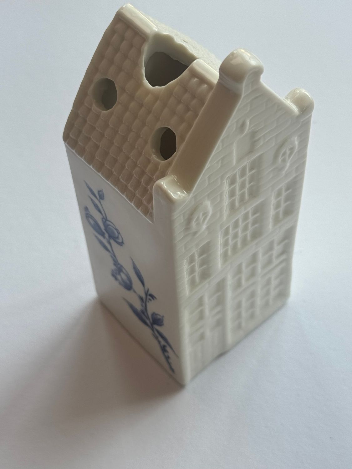 Droogbloemhuisje - Delfts blauw - Keramiek - 13 cm