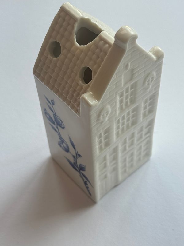 Droogbloemhuisje - Delfts blauw - Keramiek - 13 cm