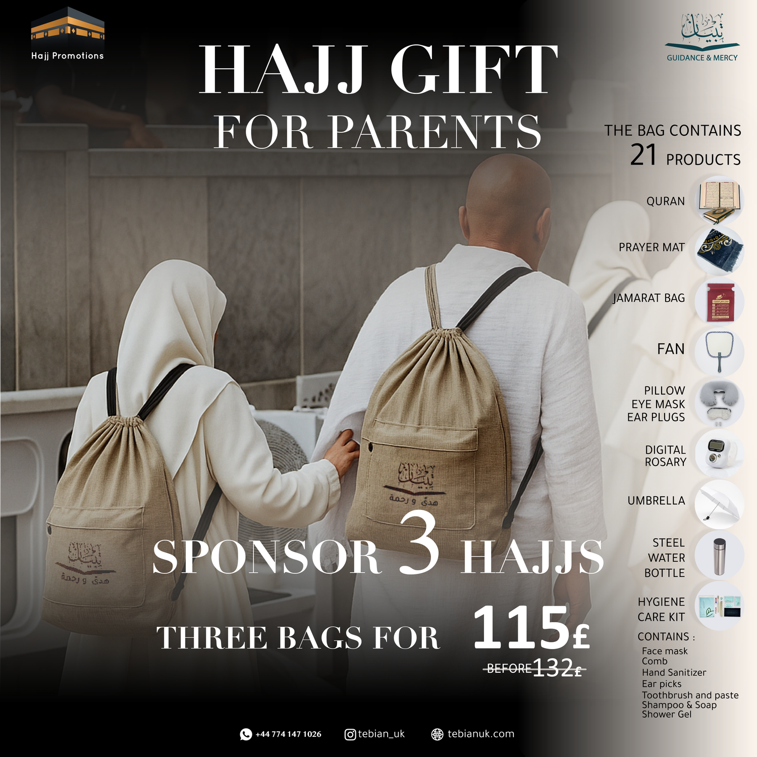 Hajj Gift for Parents - Saudi Arabia ( Mecca )