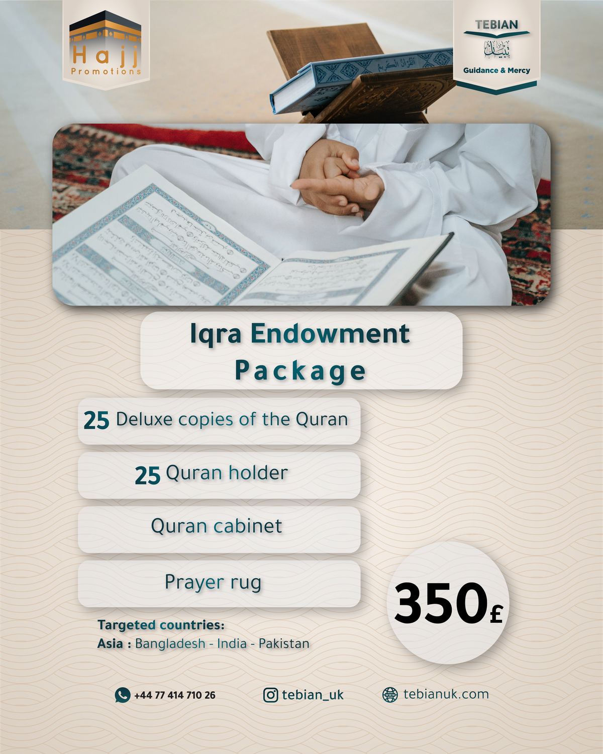 Iqraa Endowment Package - Asia