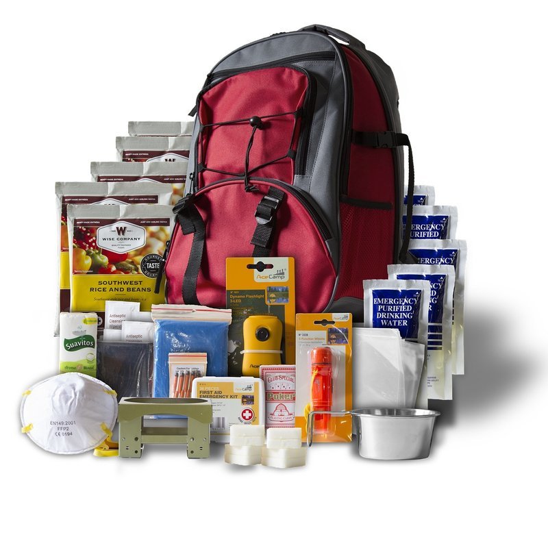 5 Day Survival Back Pack Red