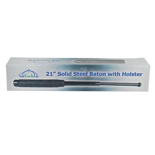 21 inch Rubber Handle Steel Baton
