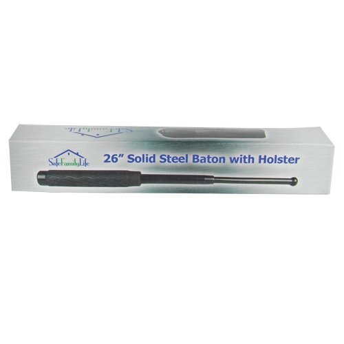 26 inch Rubber Handle Steel Baton