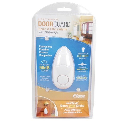 Door Guard Alarm 98db with Flashlight
