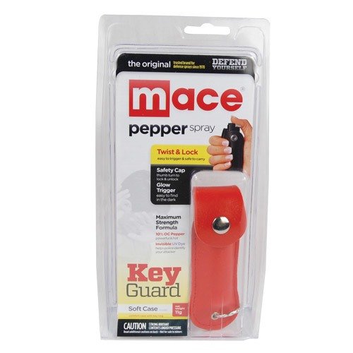 Mace Pepper Spray Leatherette Holster - Black