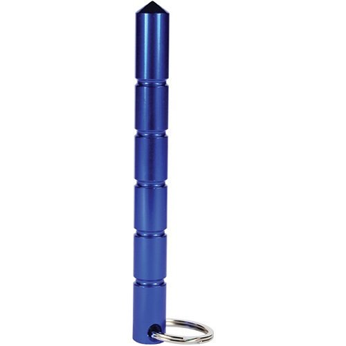 Solid Steel Keychain Kubotan  Blue