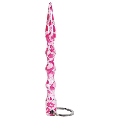 Solid Steel Keychain Kubotan  Pink Camo