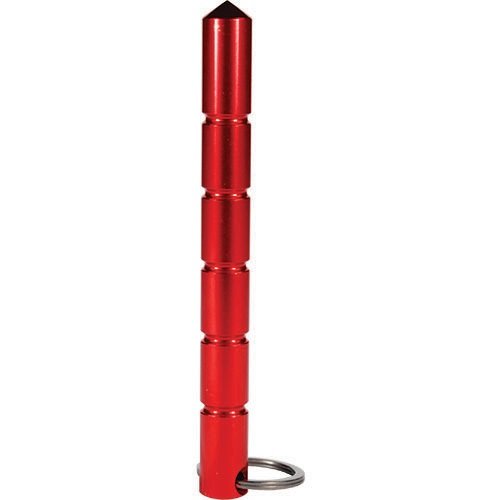 Solid Steel Keychain Kubotan  Red