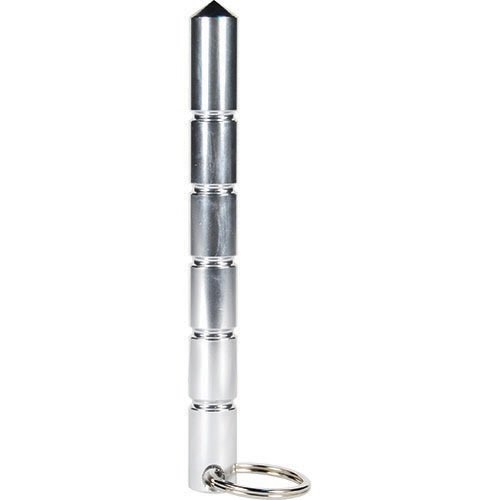 Solid Steel Keychain Kubotan  Silver