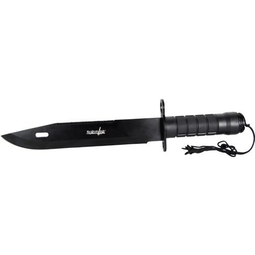 Survival Knife with Sheath and Survival Kit  15"