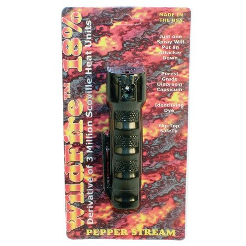 Wildfire 3/4 ounce 18% Flip top Actuator Pepper Spray Stream