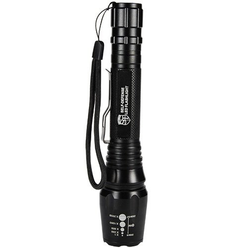 Safety Technology 1000 Lumens LED Self Defense Zoomable Flashlight