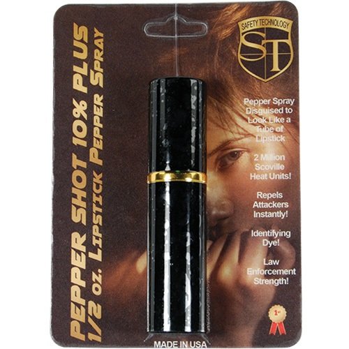 Pepper Shot Lipstick Pepper Spray Black
