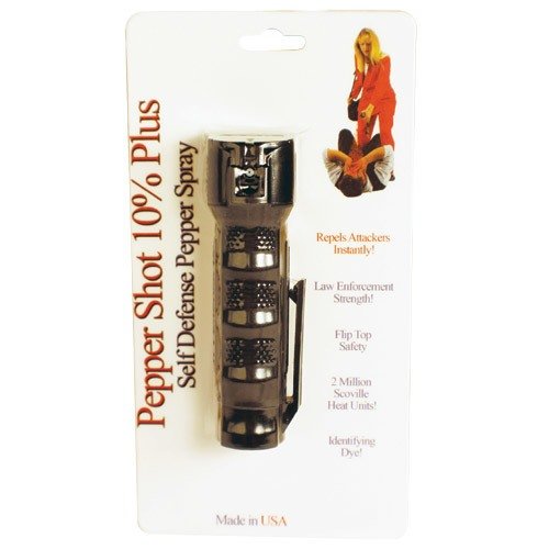Pepper Shot 3/4 ounce 10% Flip top Actuator Pepper Spray Stream