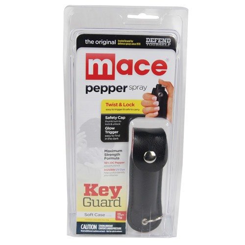 Mace Pepper Spray Leatherette Holster - Black