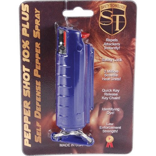 Pepper Shot 1/2 oz w/Blue Injection Molded Holster & Quick Key Release Key Chain