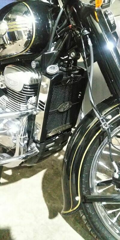 Stainless Steel Jawa Classic 300/42/Radiator Guard/Grille Guard/Cover/Protector with side cover