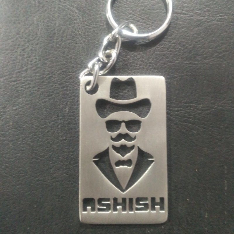 STAINLESS STEEL SQUARE SHAPE CUSTOM KEY CHAIN STAINLESS STEEL SQUARE SHAPE CUSTOM KEY CHAIN