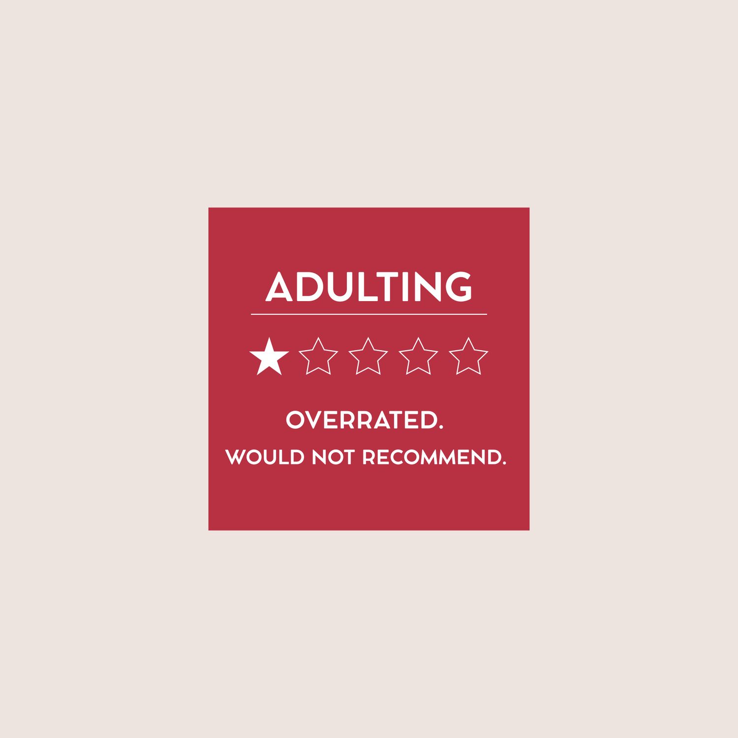 Adulting
